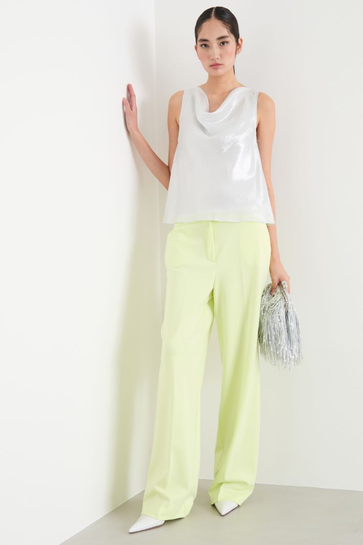 Laminated georgette top Intrend