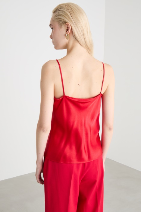 Top sottoveste in raso