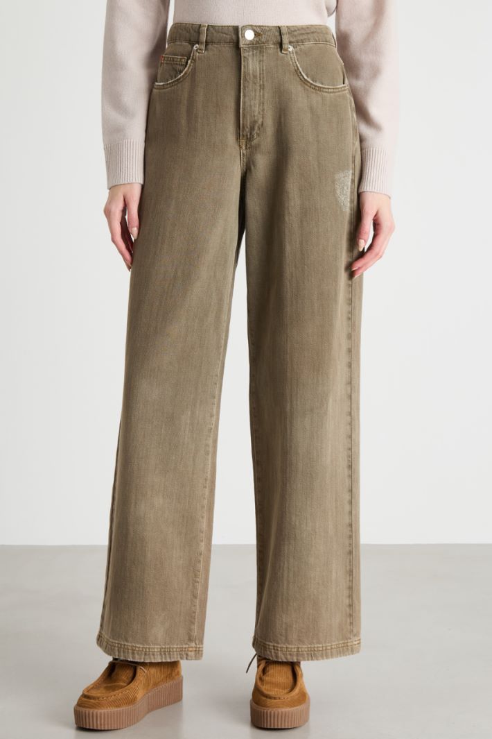 Distressed straight-fit jeans Intrend - 2