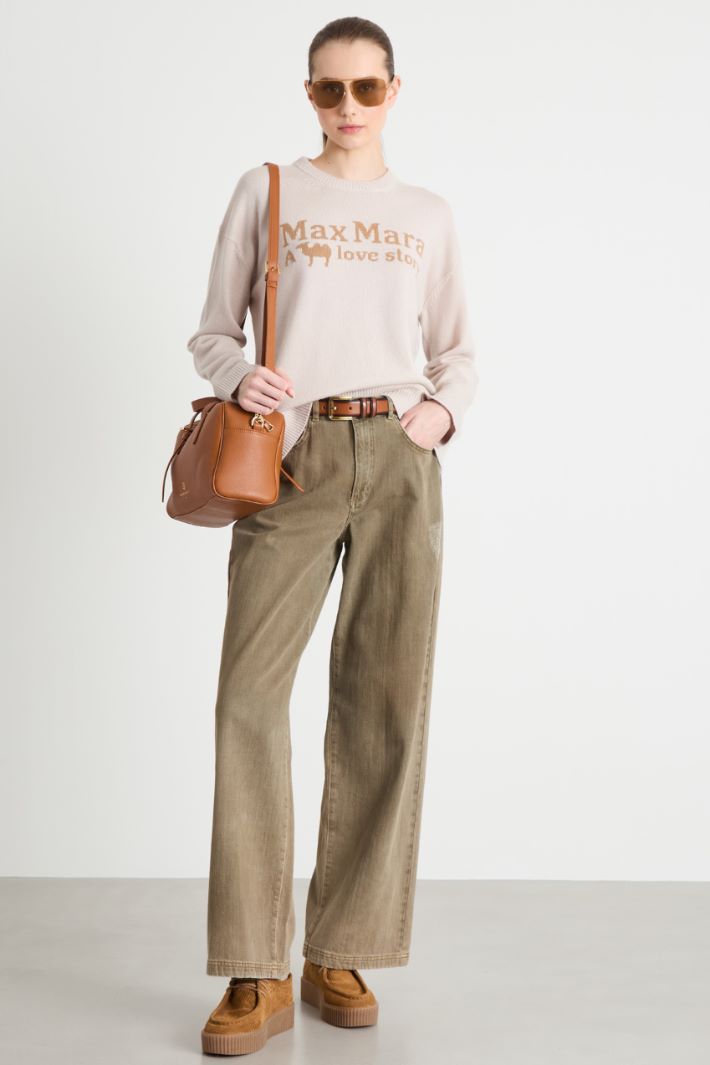 Distressed straight-fit jeans Intrend