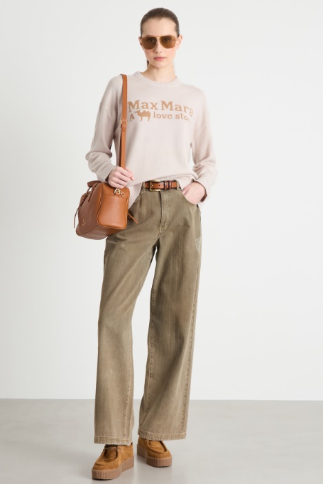 Distressed straight-fit jeans Intrend