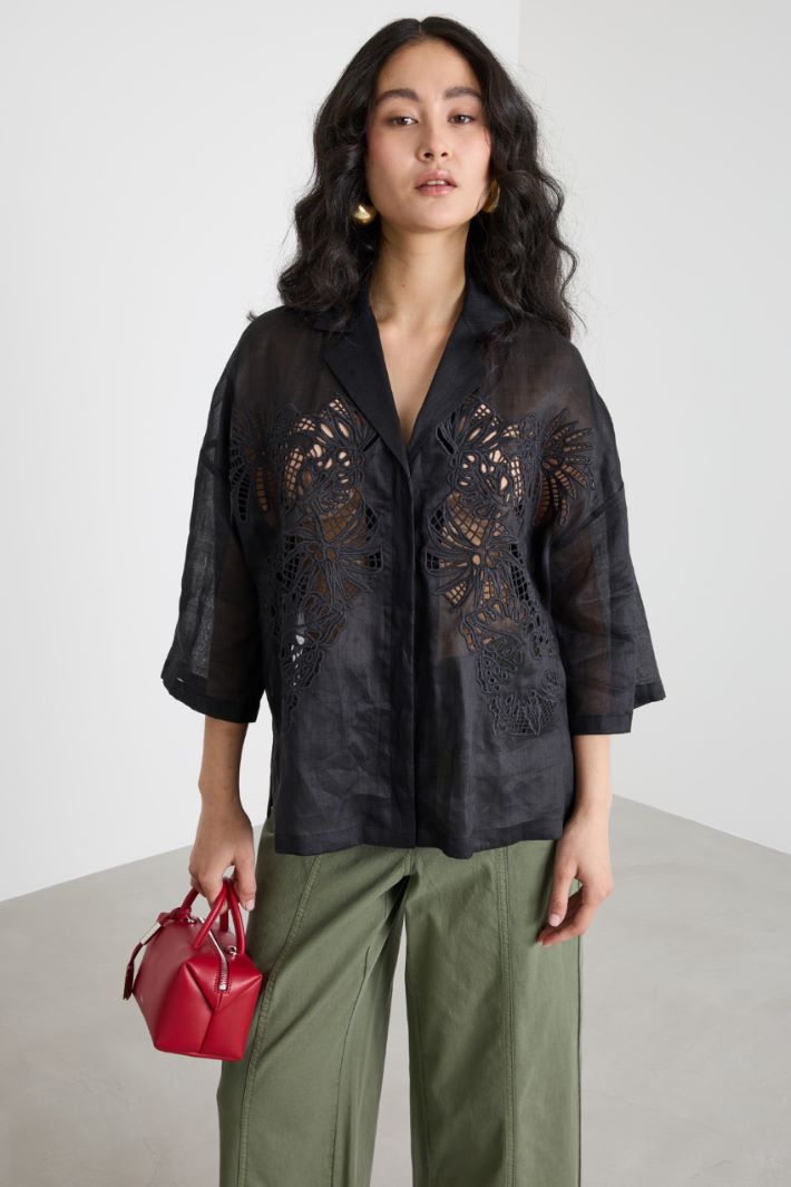 Sheer-detail boxy top Intrend - 2