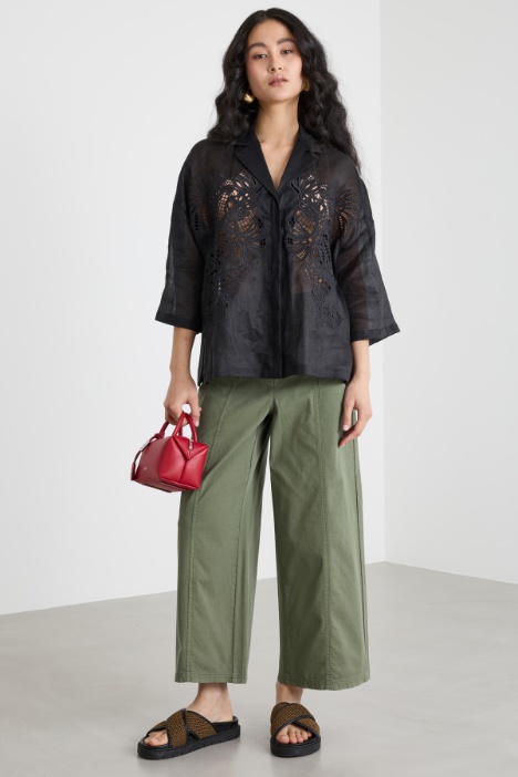 Sheer-detail boxy top Intrend