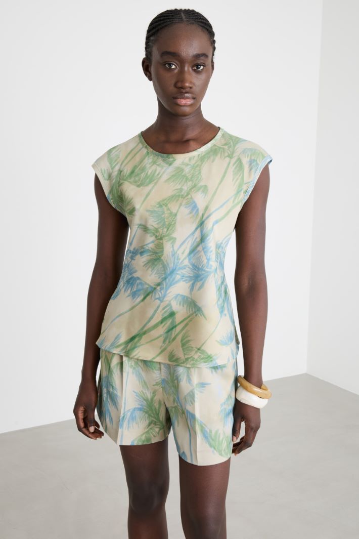 Blusa in raso stampato Intrend - 2