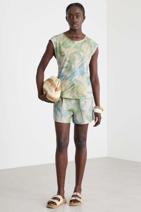 Blusa in raso stampato Intrend