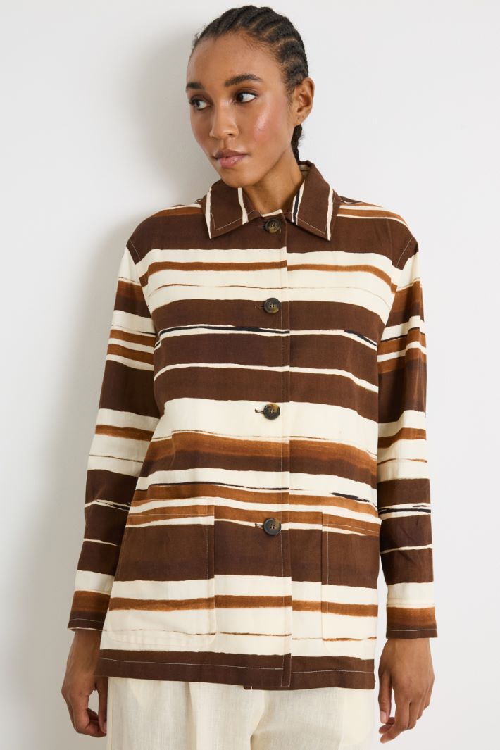 Printed drill jacket Intrend - 2