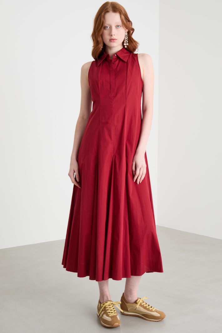 Poplin midi dress Intrend - 2