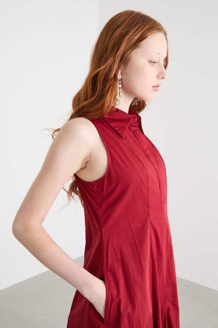 Poplin midi dress Intrend - 3