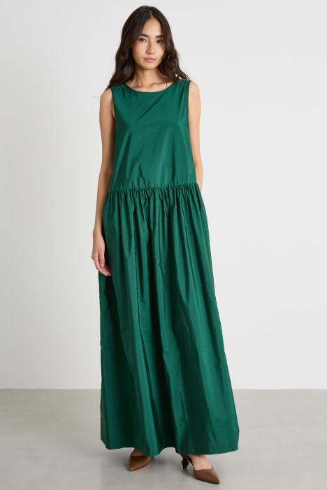 Abito lungo in taffettà