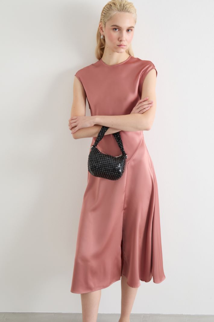 Satin midi dress Intrend - 2