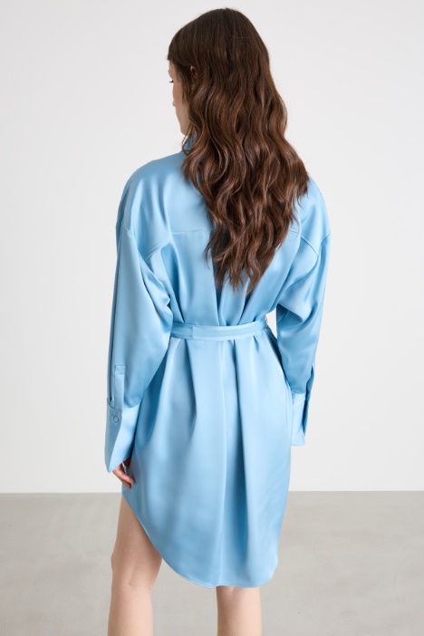 Abito chemisier in raso