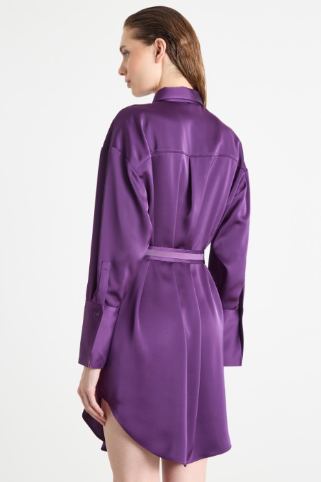 Abito chemisier in raso