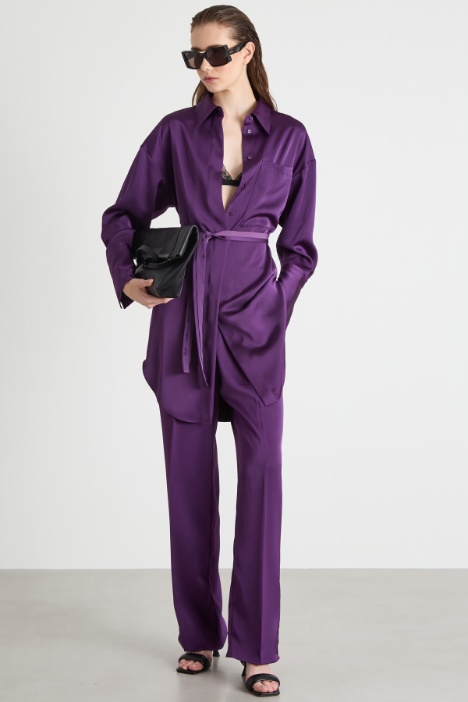 Abito chemisier in raso Intrend