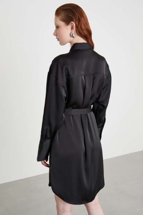 Abito chemisier in raso