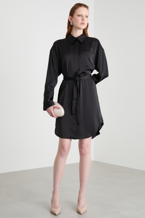 Satin shirt dress Intrend