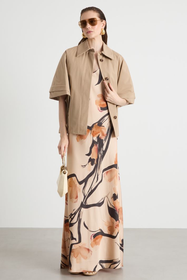 Satin maxi slip dress Intrend