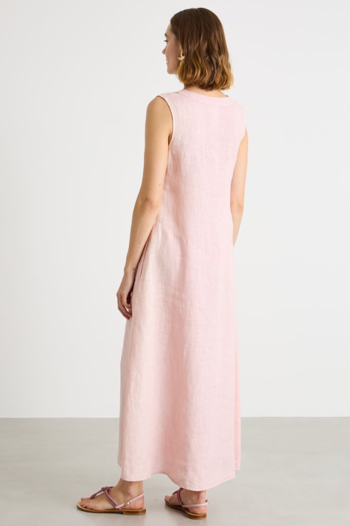 A-line linen maxi dress Intrend - 4