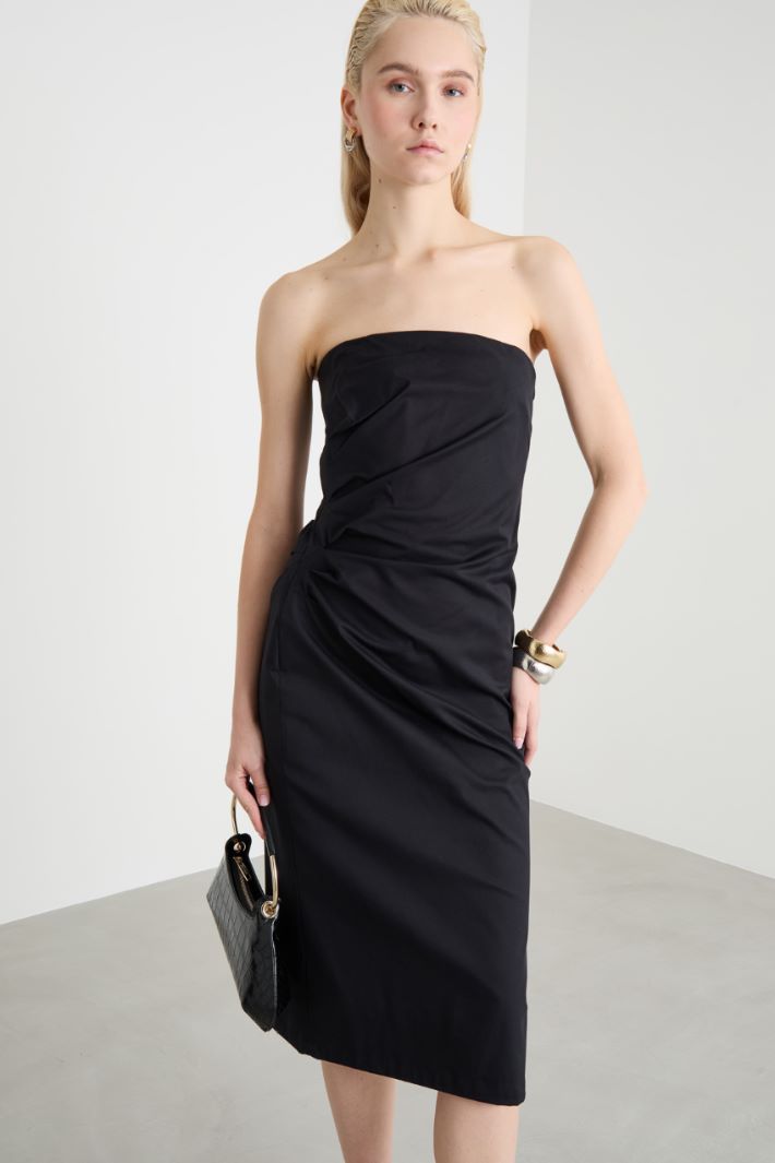 Gabardine bustier dress Intrend - 2