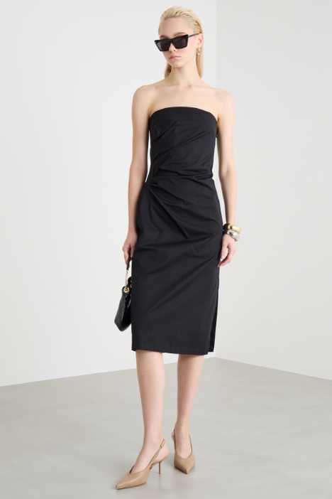 Gabardine bustier dress Intrend