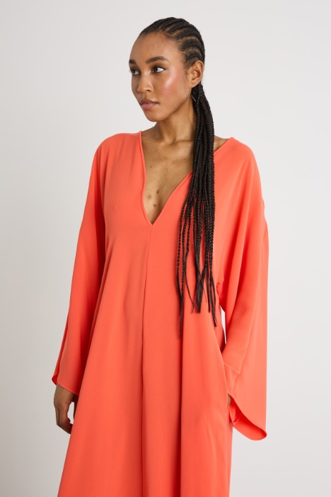 Abito caftano in cady