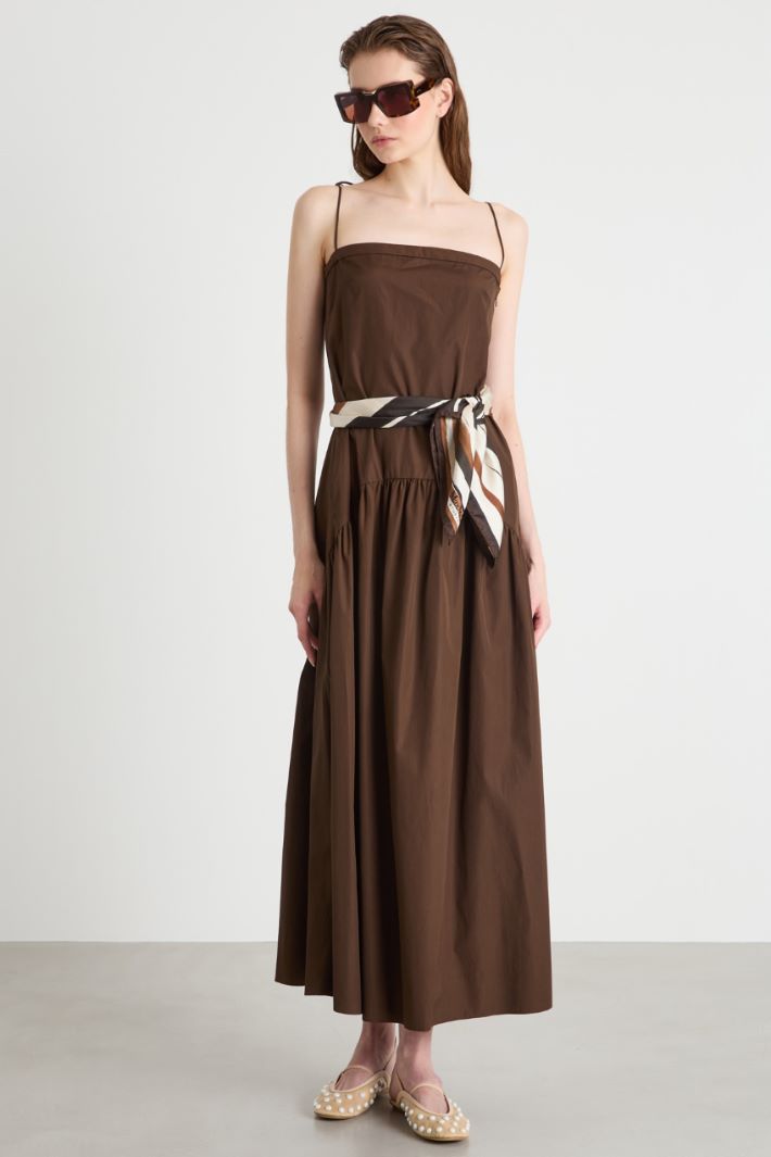 Abito lungo in popeline Intrend