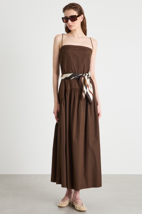 Abito lungo in popeline Intrend