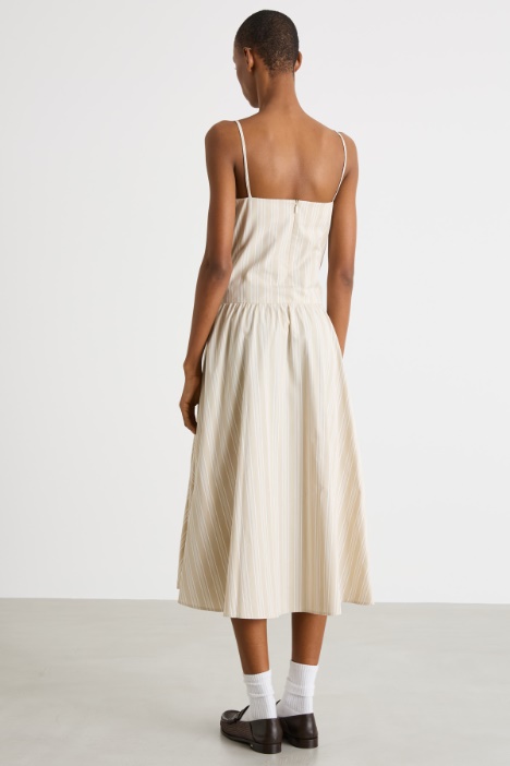 Abito midi in popeline