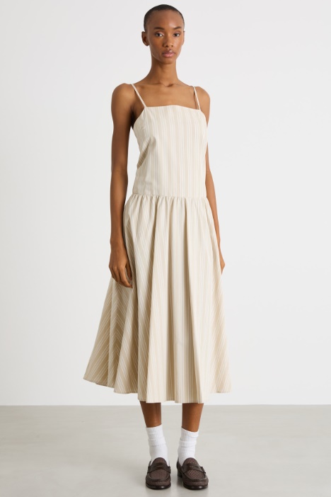 Abito midi in popeline