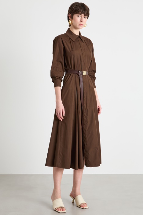 Vestido camisero largo