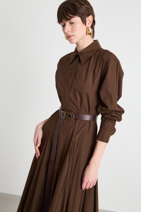 Vestido camisero largo