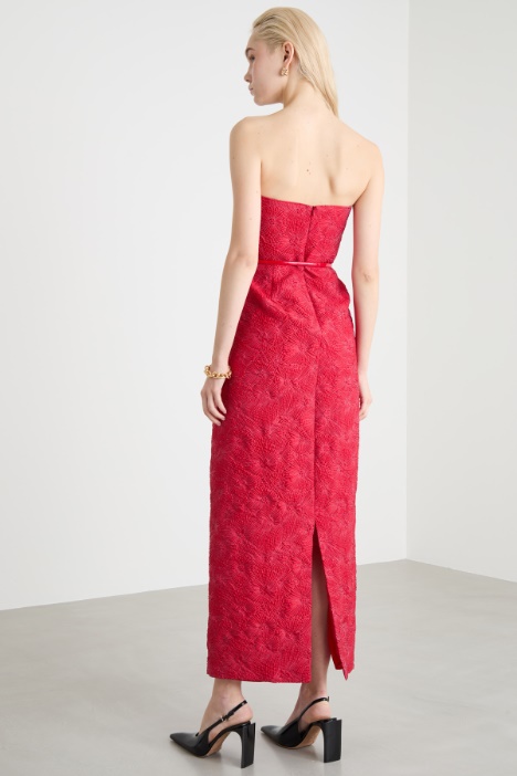 Abito bustier in cloqué