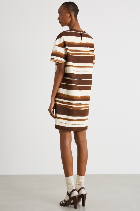 Abito in drill stampato