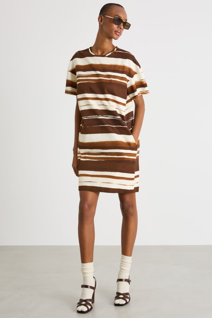 Abito in drill stampato Intrend