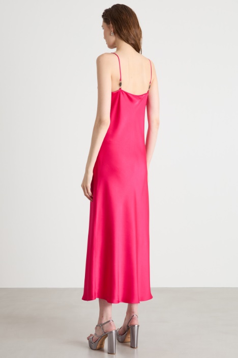 Abito slip dress in raso