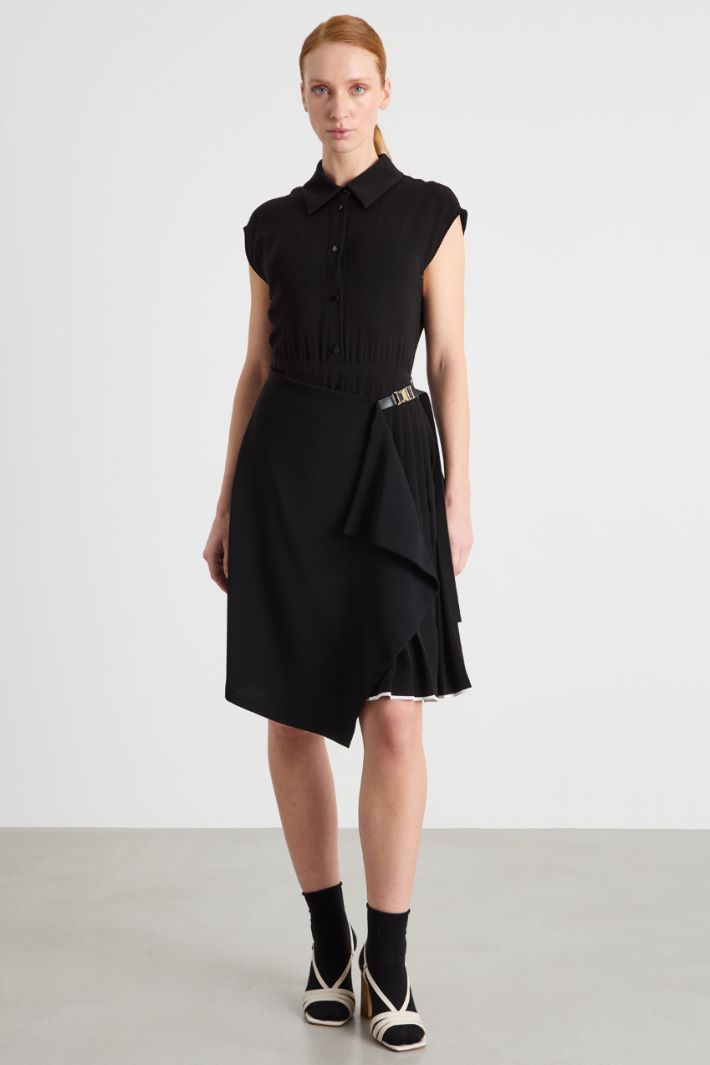 Cady Wrap-Panel Dress Intrend - 2