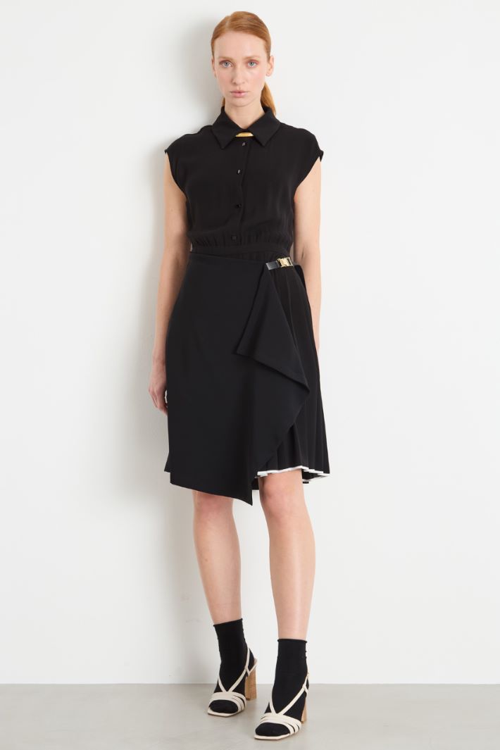Cady Wrap-Panel Dress Intrend