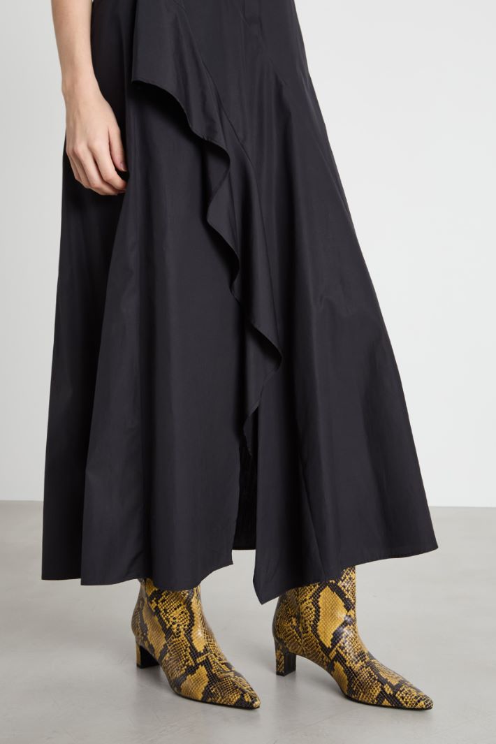 Abito in popeline con maxi volant Intrend - 3