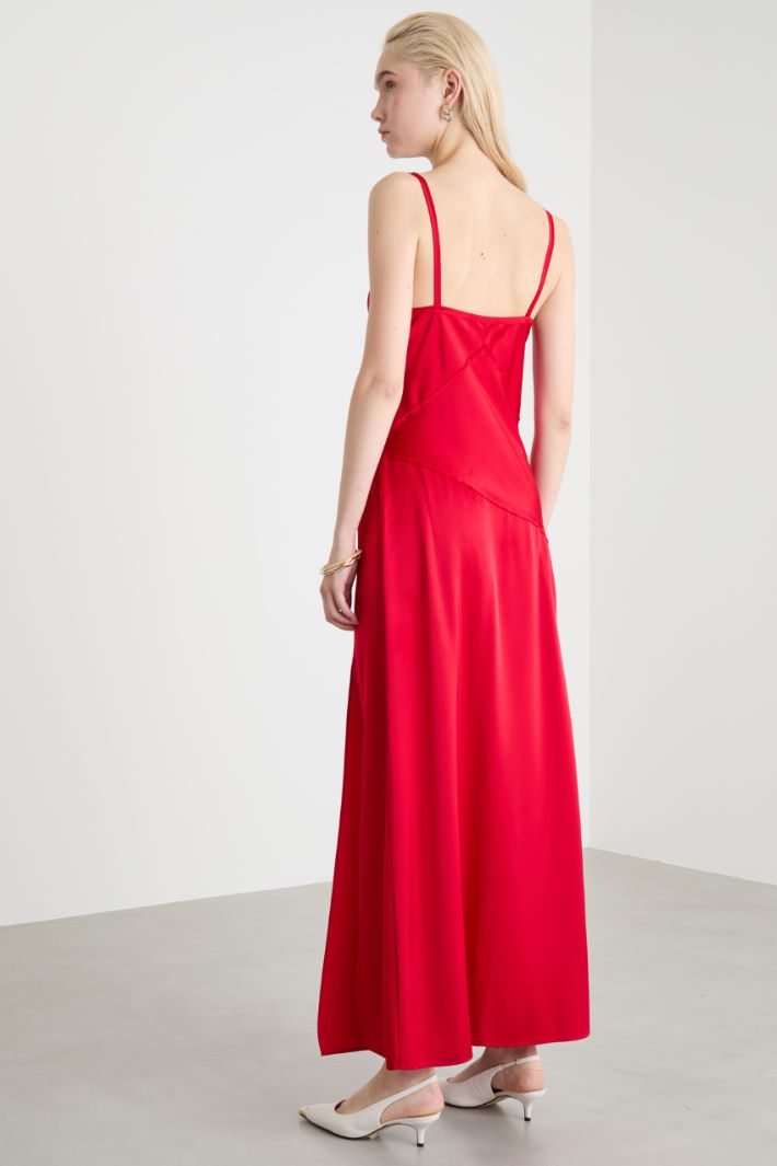 Satin maxi slip dress Intrend - 4
