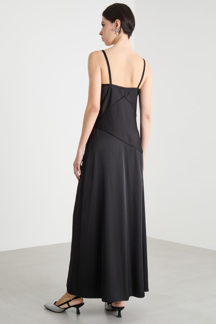 Satin maxi slip dress Intrend - 4