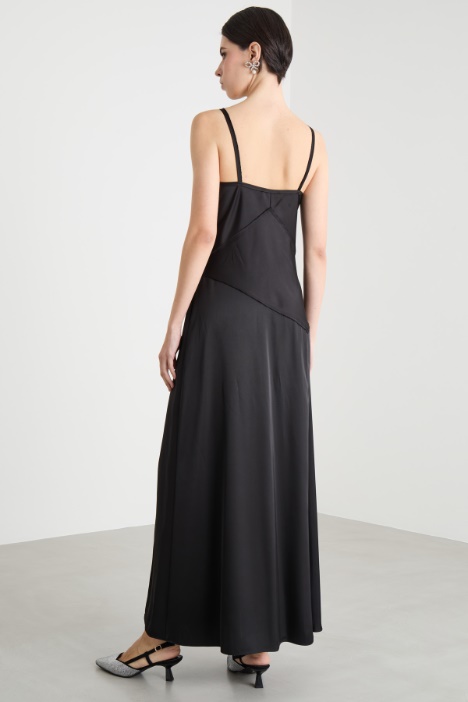 Maxi slip dress in raso