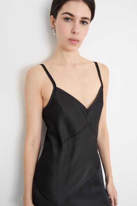 Maxi slip dress in raso