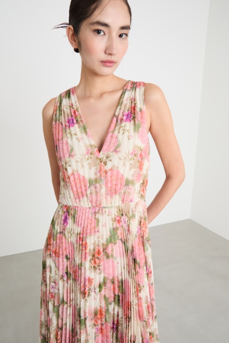 Abito in georgette plissé