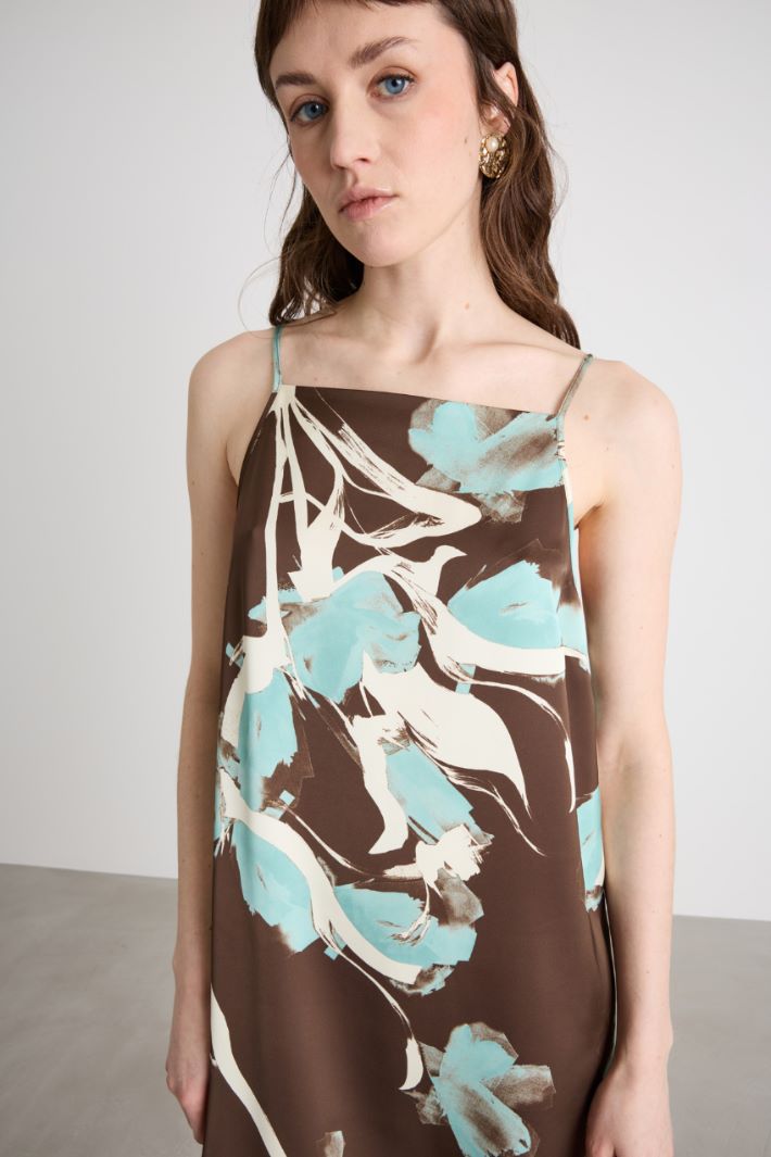 Satin Mini Dress Intrend - 3