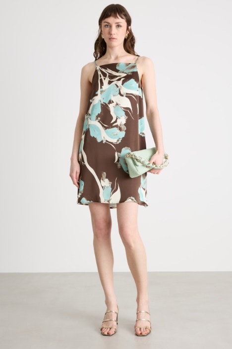 Satin Mini Dress Intrend