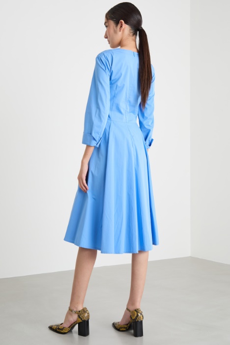 Vestido de popelina de algodón