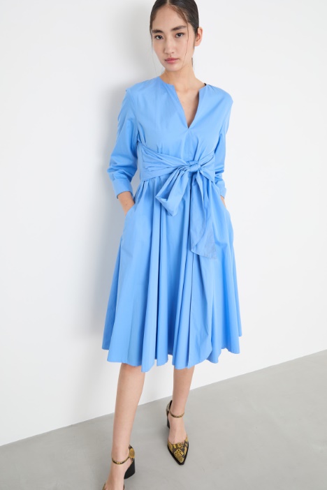 Vestido de popelina de algodón