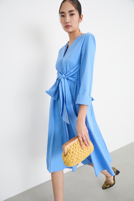 Vestido de popelina de algodón