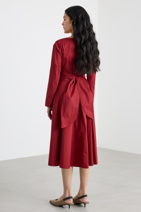 Abito in popeline di cotone