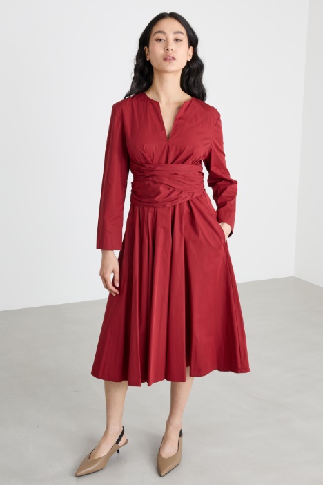 Abito in popeline di cotone