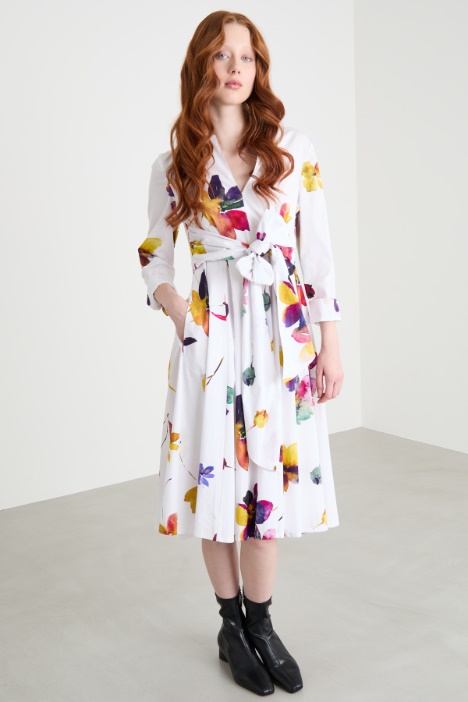 Abito in popeline di cotone